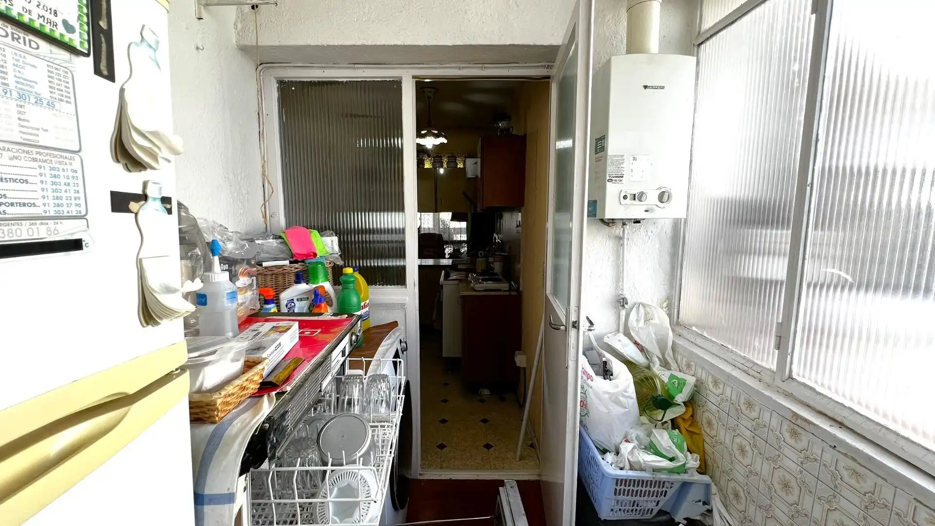 Cocina de Piso en venta en Madrid con Calefacción, Jardín privado y Parquet