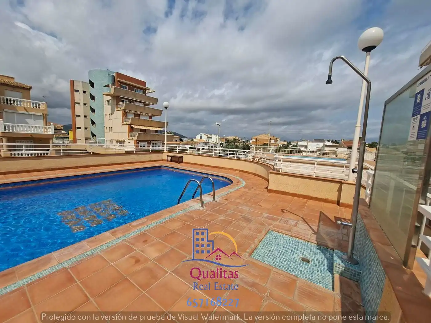 Piscina de Apartamento de alquiler en Oliva con Aire acondicionado, Calefacción y Terraza
