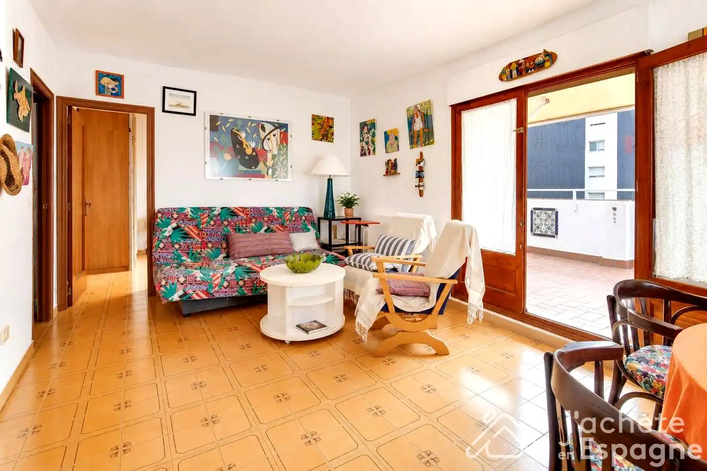 Sala de estar de Ático en venta en Vinaròs con Calefacción, Terraza y Amueblado