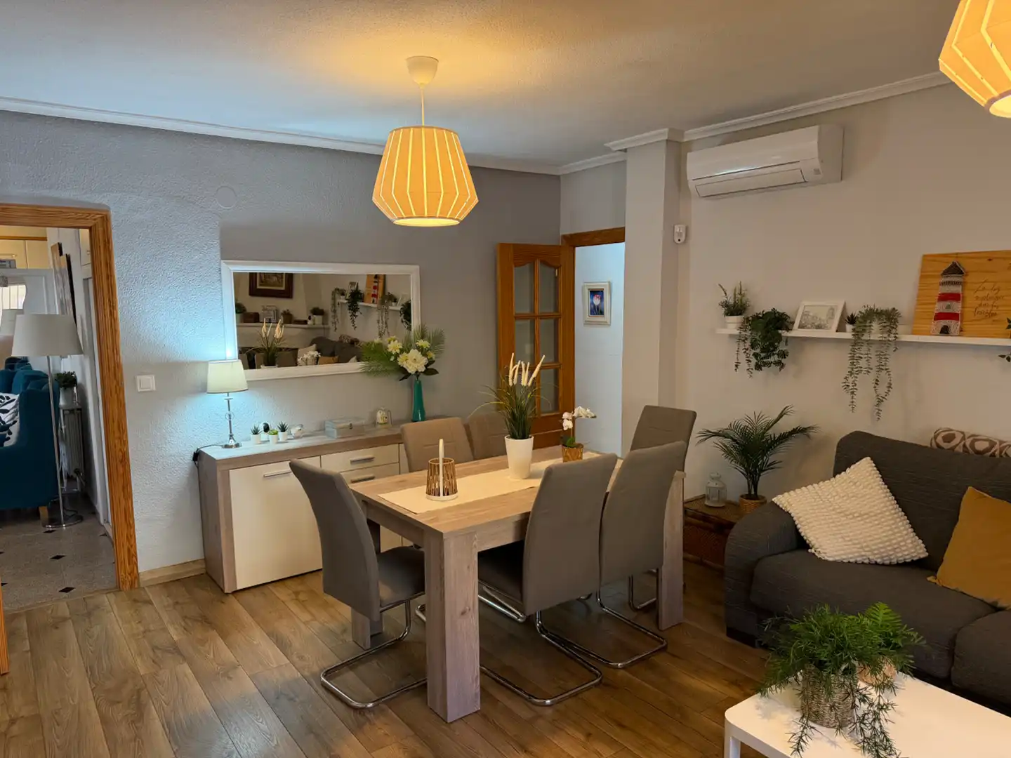 Dining room of Houses for sale in Archena  with Air Conditioner, Parquet flooring and Furnished