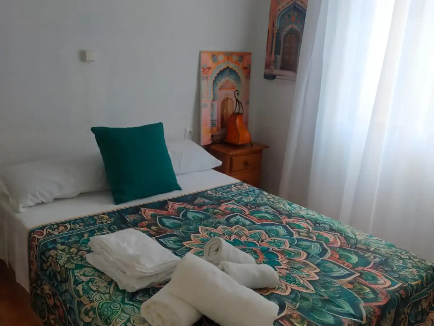 Bedroom of Flat for rent in Málaga  with Furnished, Washing machine and Microwave
