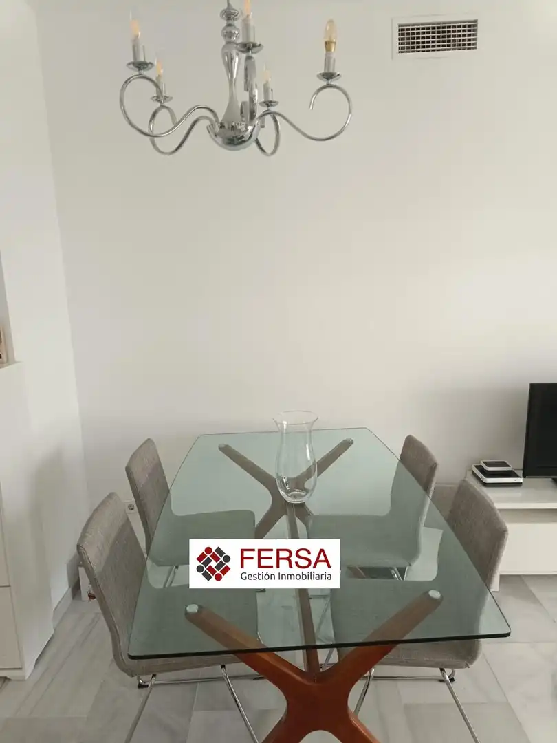 Esszimmer von Wohnung zur Miete in El Puerto de Santa María mit Klimaanlage, Heizung und Privatgarten
