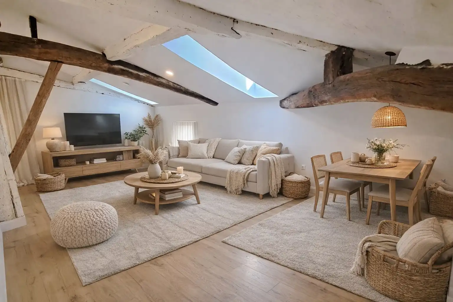Living room of Attic for sale in Bilbao   with Air Conditioner and Heating
