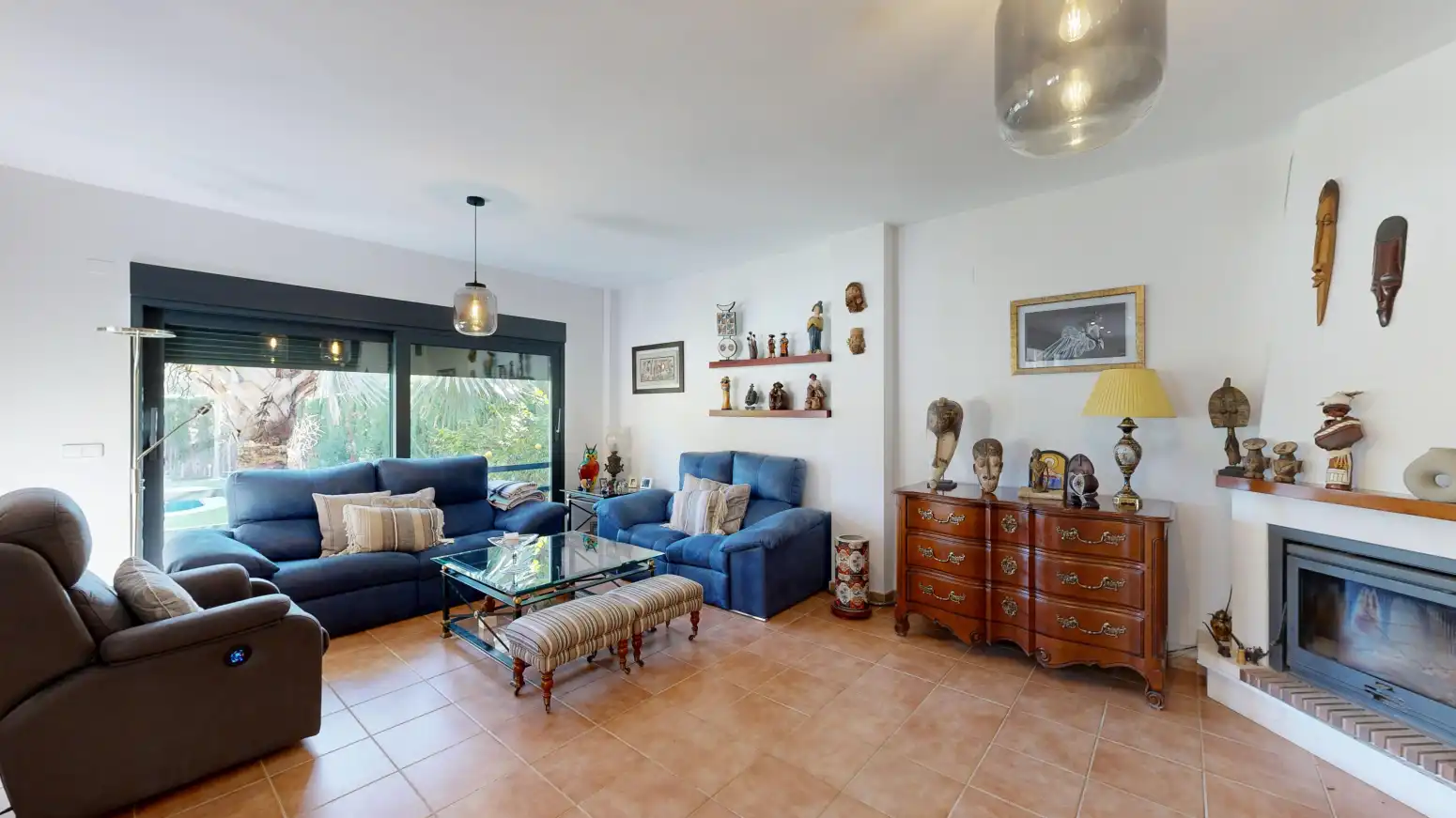 Sala de estar de Casa o chalet en venta en Murcia con Aire acondicionado, Calefacción y Jardín privado