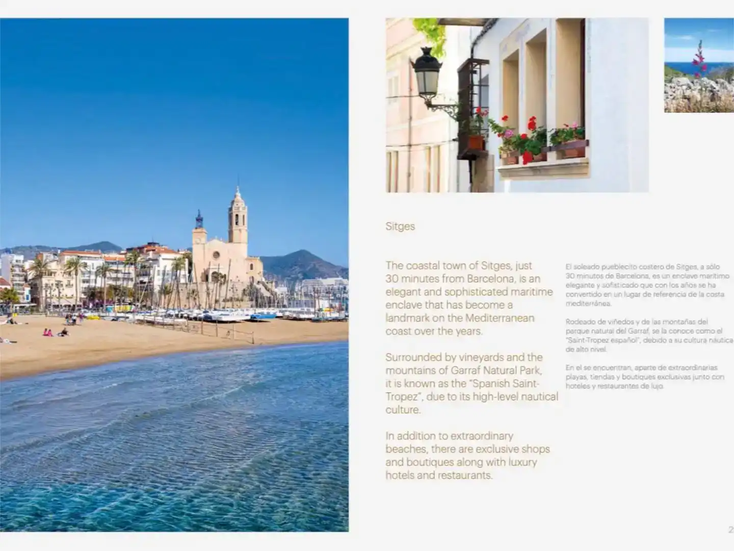 Vista exterior de Pis en venda en Sitges amb Aire condicionat i Balcó