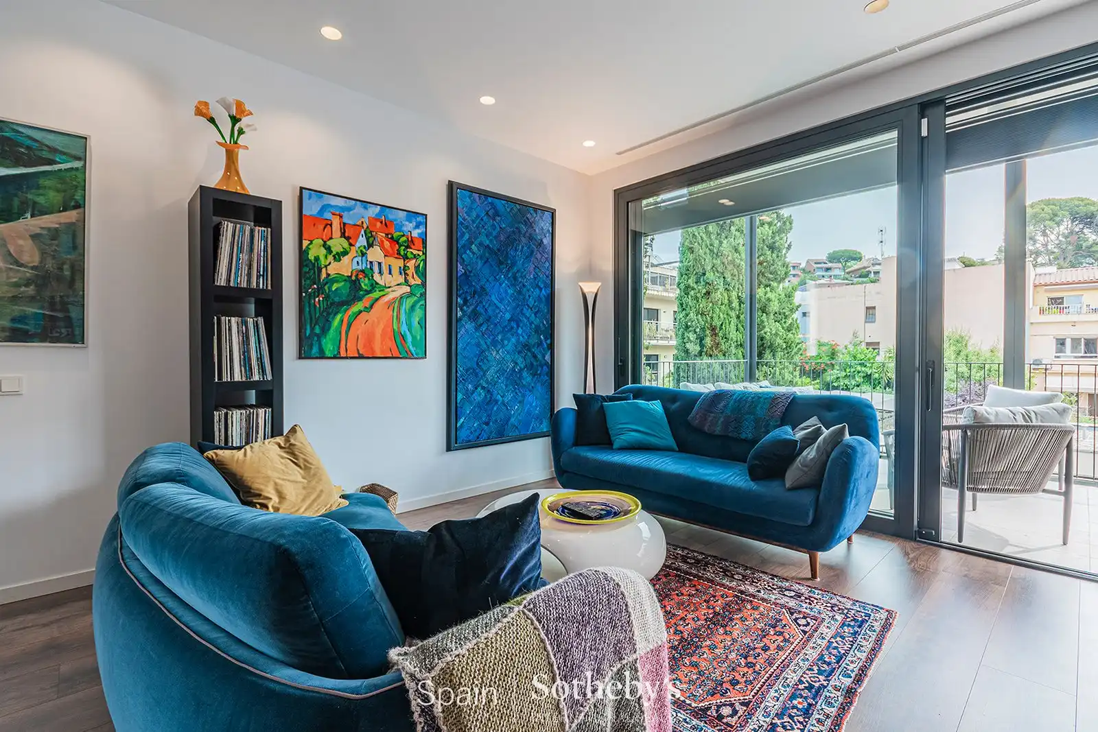 Sala de estar de Ático en venta en Sant Just Desvern con Aire acondicionado, Terraza y Trastero