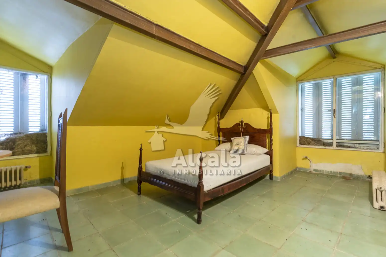 Habitación de Casa o chalet en venta en Valverde de Alcalá con Calefacción, Terraza y Trastero