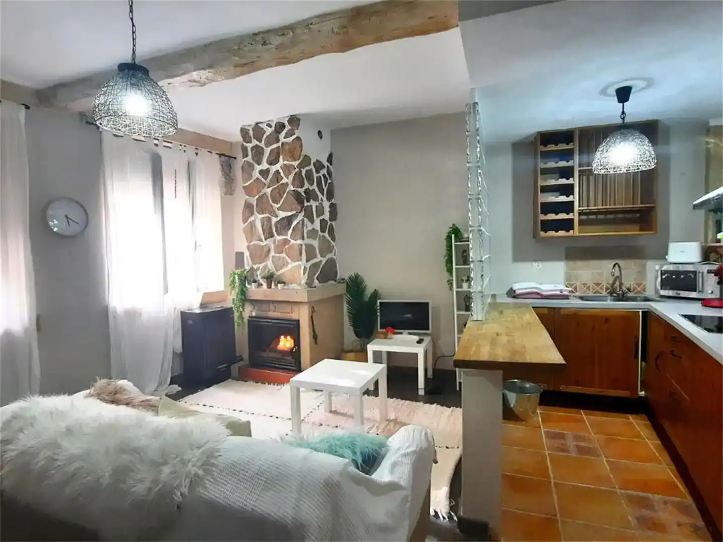 Sala d'estar de Casa o xalet en venda en Béjar amb Jardí privat, Parquet i Traster