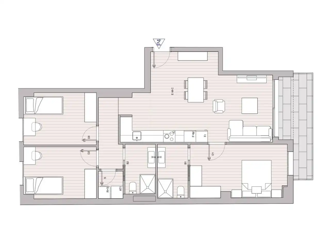 Piso en venta en Granollers con Aire acondicionado, Calefacción y Balcón