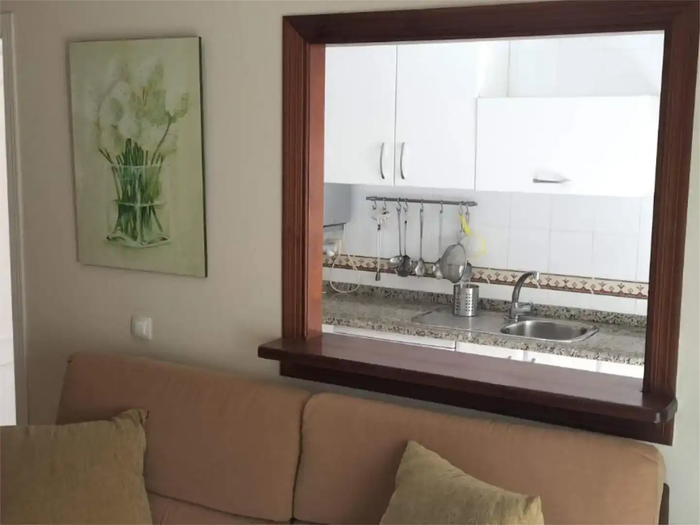 Cocina de Dúplex de alquiler en Chipiona con Aire acondicionado, Amueblado y Balcón