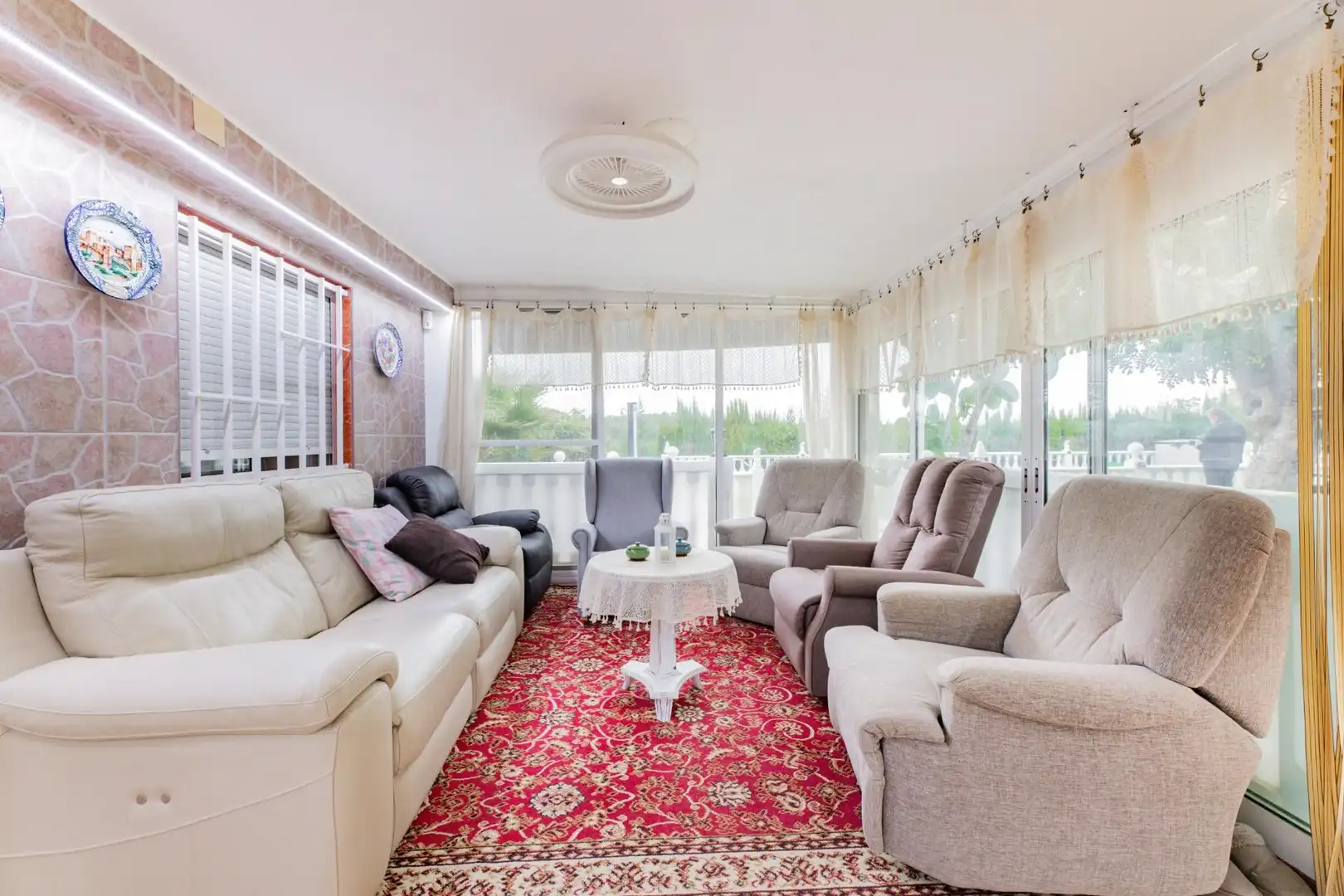 Sala de estar de Casa o chalet en venta en Turís con Aire acondicionado, Jardín privado y Terraza