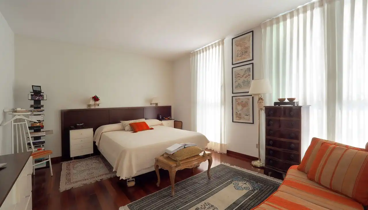 Bedroom of Houses for sale in Barcelona  with Parquet flooring, Terrace and Furnished