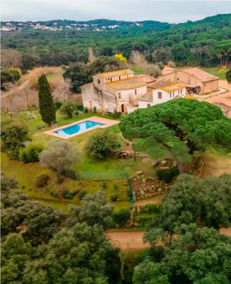 Jardí de Finca rústica en venda en Santa Cristina d'Aro amb Aire condicionat, Calefacció i Jardí privat