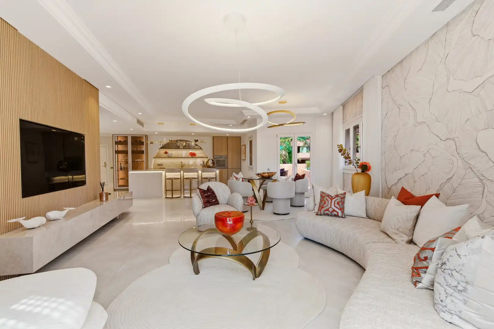 Living room of Attic for sale in Estepona  with Air Conditioner, Heating and Terrace