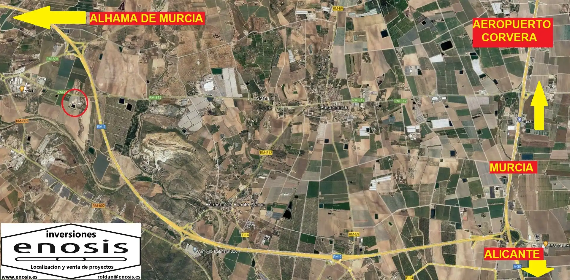 Terreno industrial en venta en Fuente Álamo de Murcia