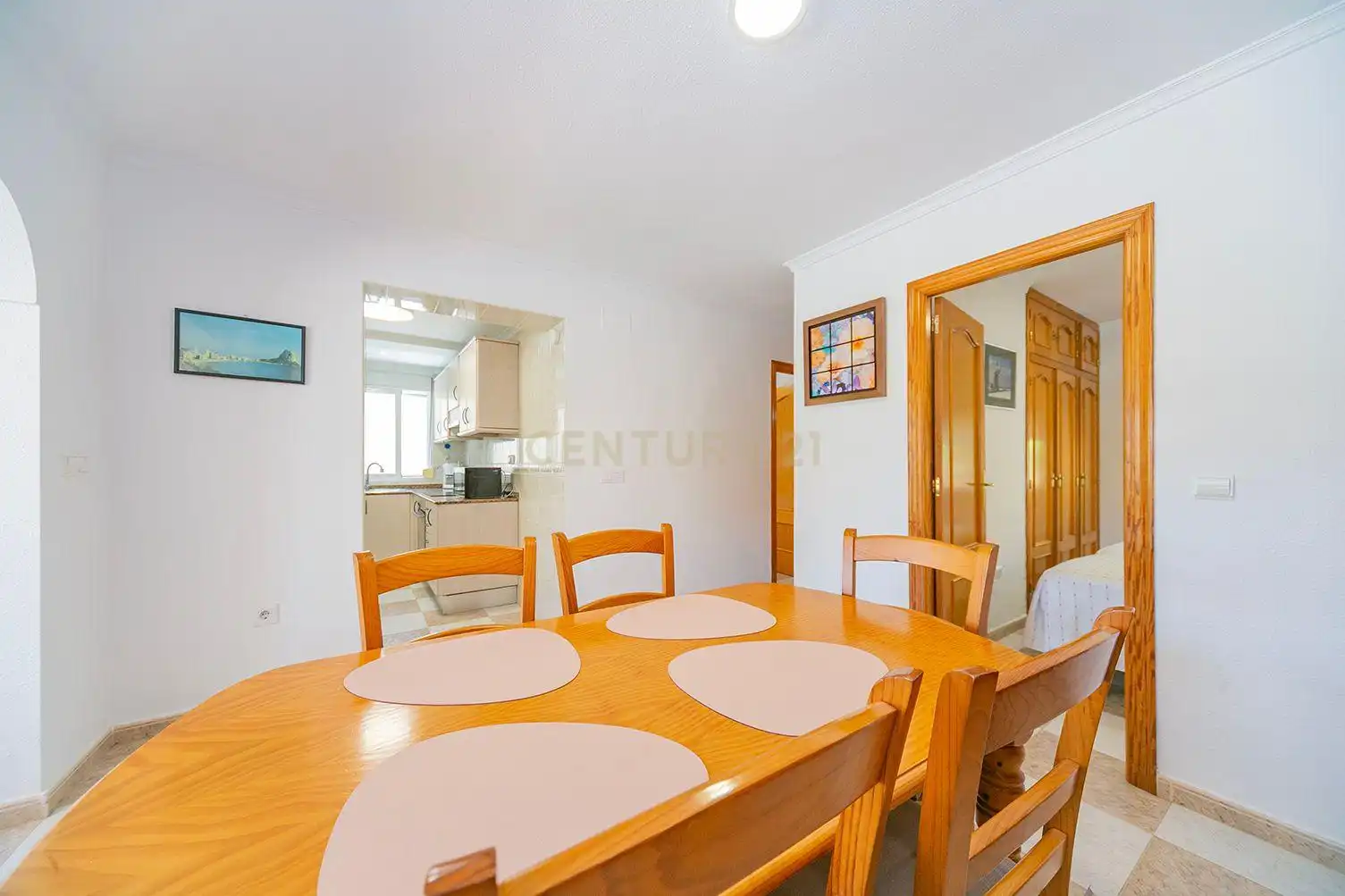 Menjador de Apartament de lloguer en Calpe / Calp amb Piscina comunitària