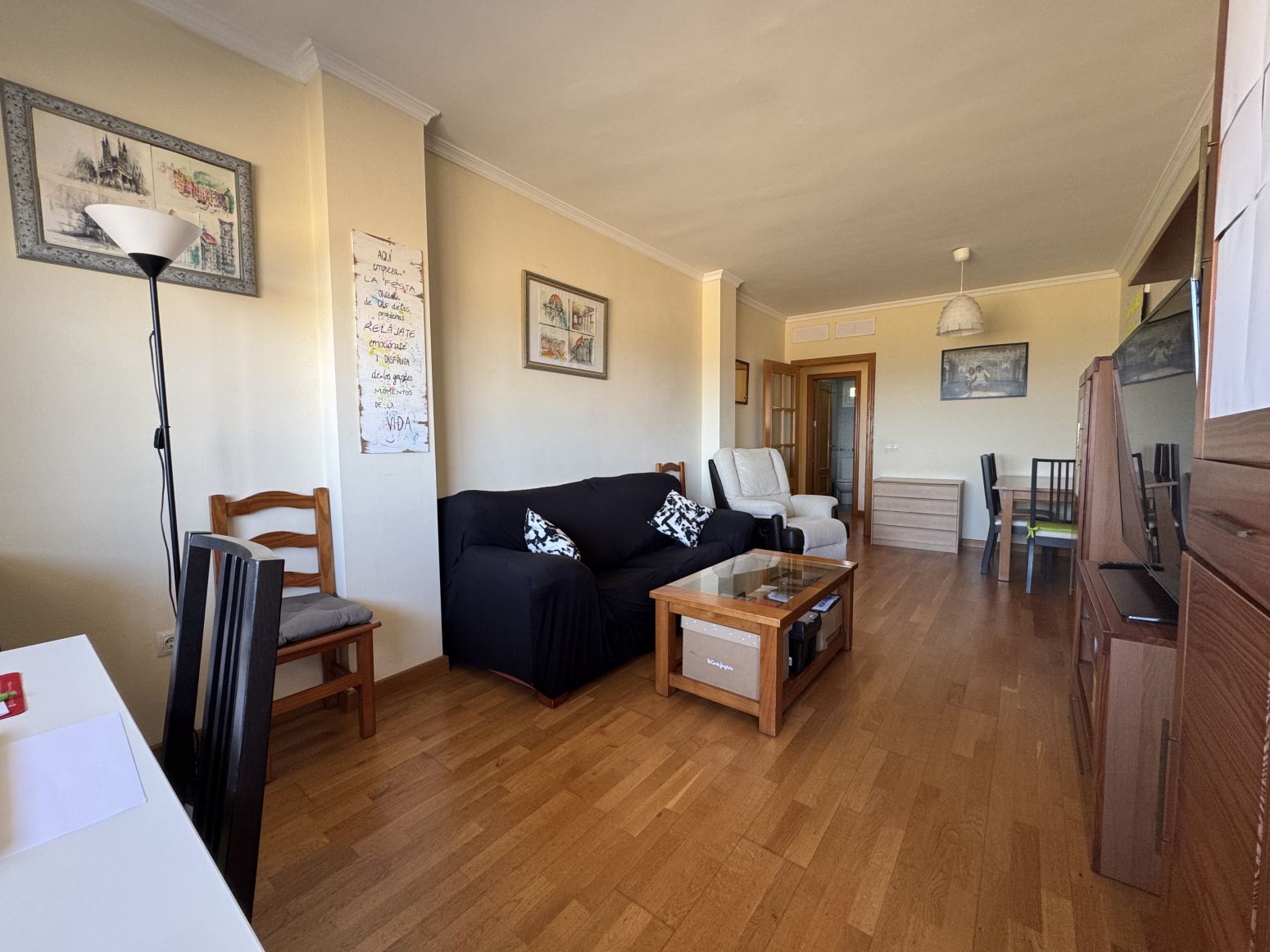 Living room of Flat for sale in Málaga Capital  with Air Conditioner, Private garden and Terrace