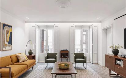 Living room of Flat for sale in  Madrid Capital  with Air Conditioner, Heating and Balcony