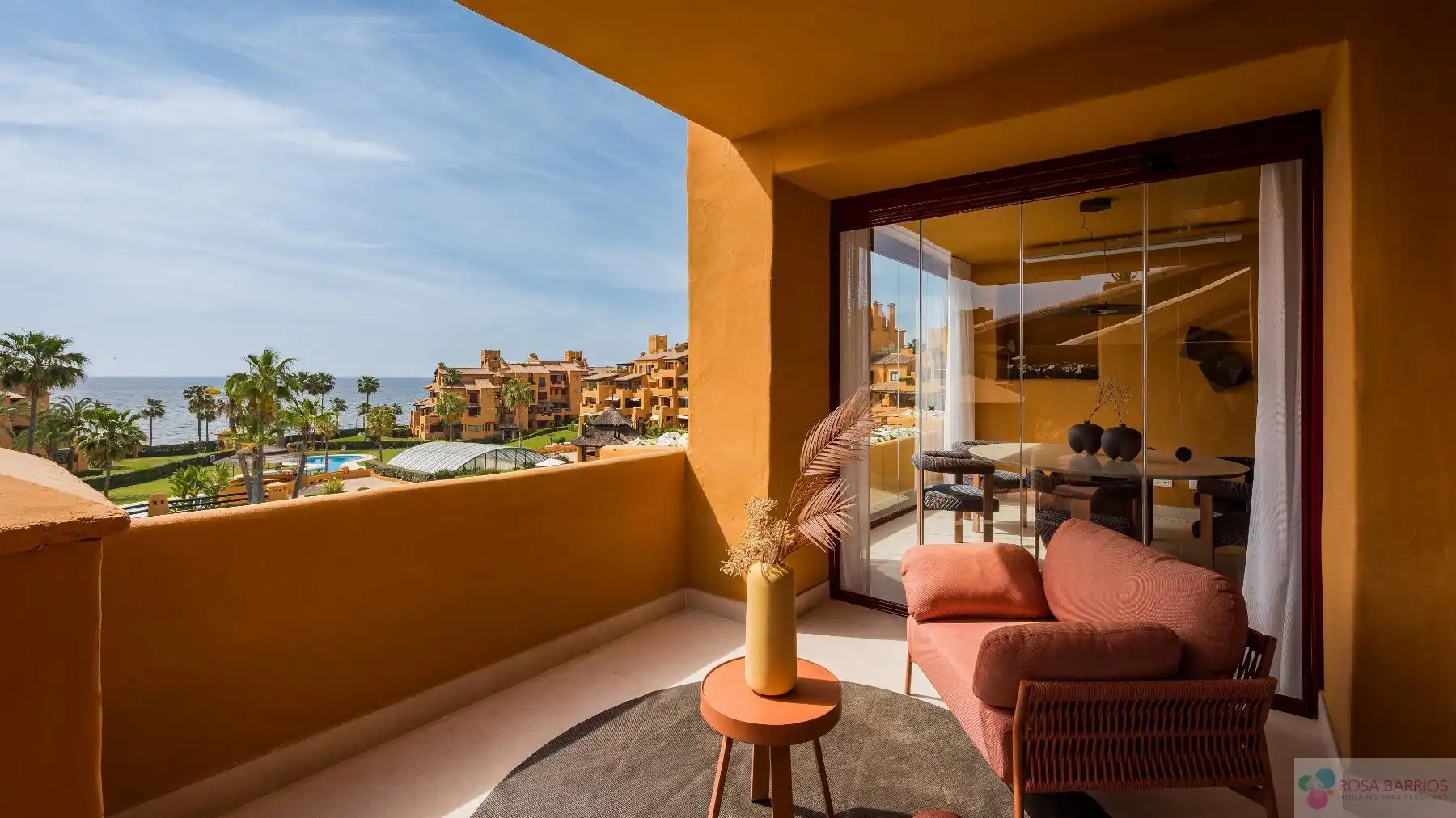 Terrasse von Wohnung zum Verkauf in Estepona mit Klimaanlage, Terrasse und Abstellraum