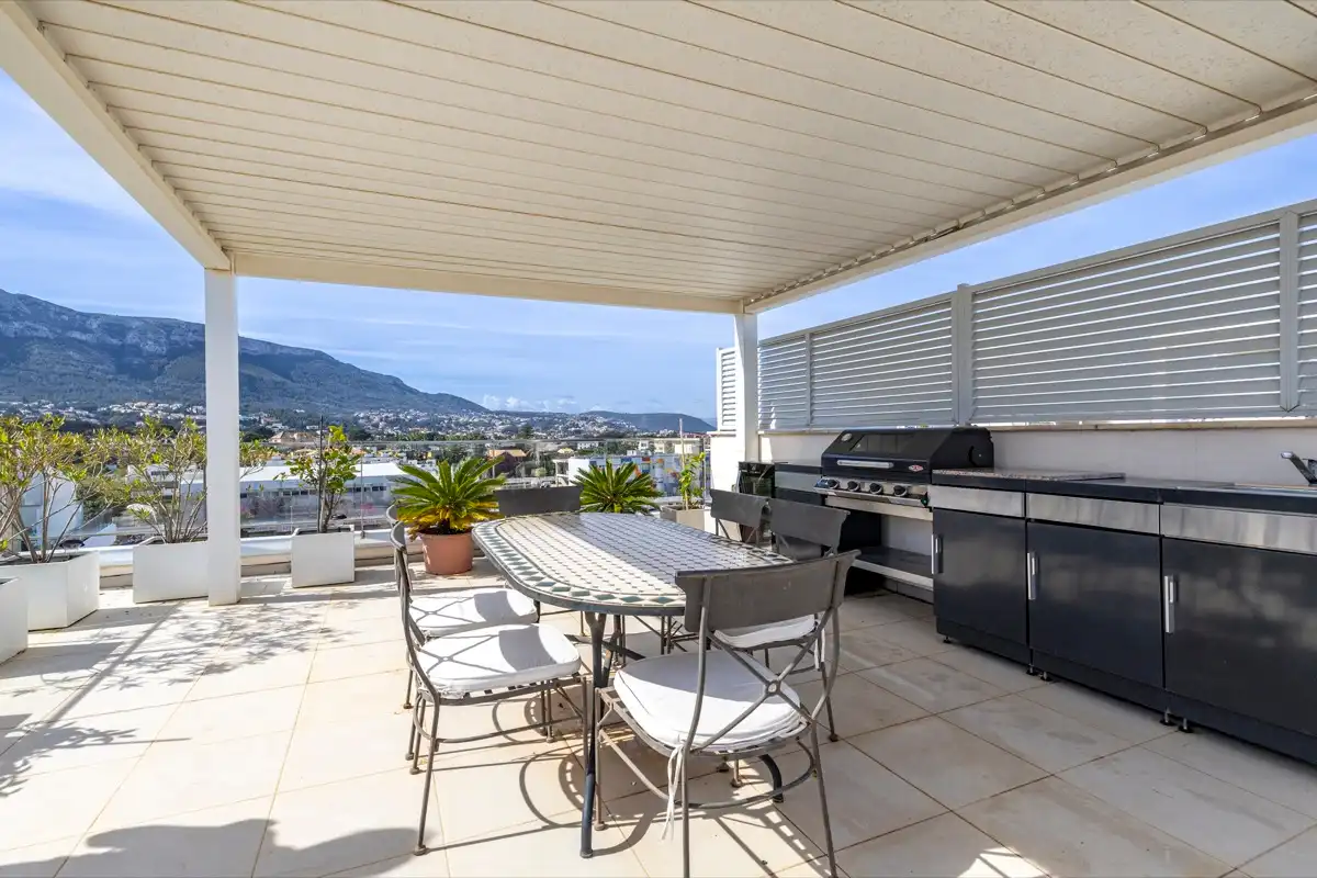 Terrasse von Dachboden zum Verkauf in Dénia mit Klimaanlage, Heizung und Terrasse