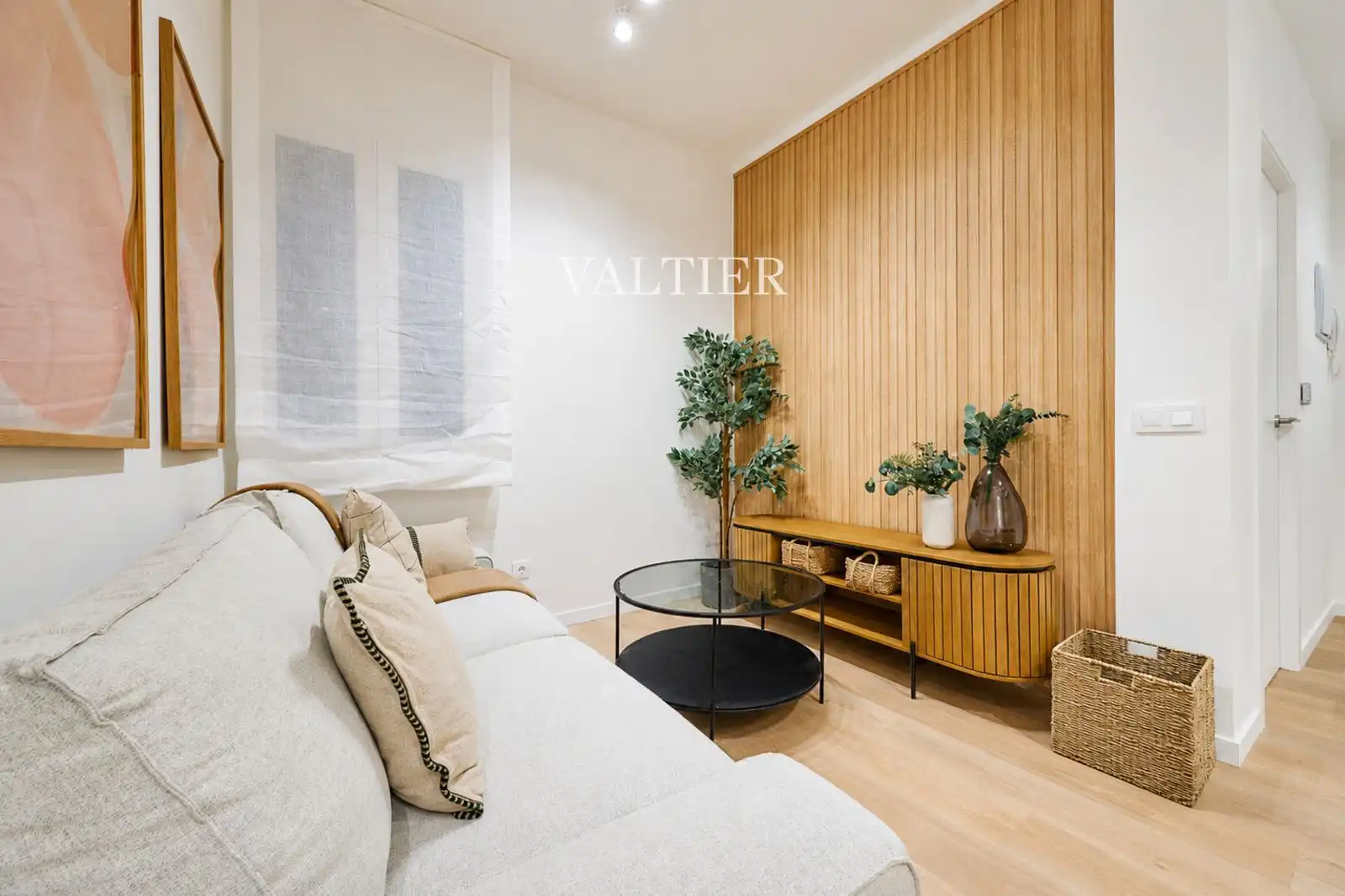 Wohnzimmer von Wohnung zur Miete in Madrid mit Klimaanlage, Möbliert und Haustiere erlaubt