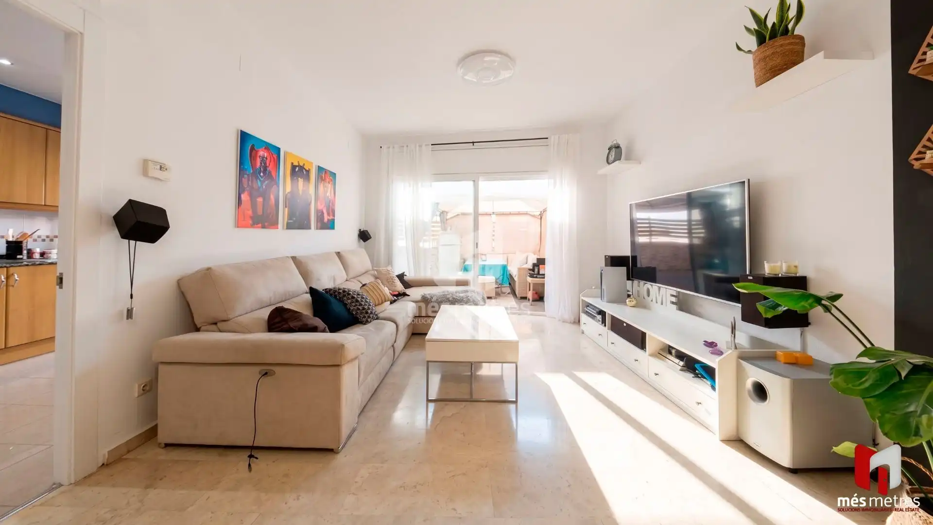 Living room of Flat for sale in Montgat  with Air Conditioner, Heating and Private garden