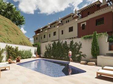 Terraced house with pool for sale in Torrecuevas - Lomas del Gato