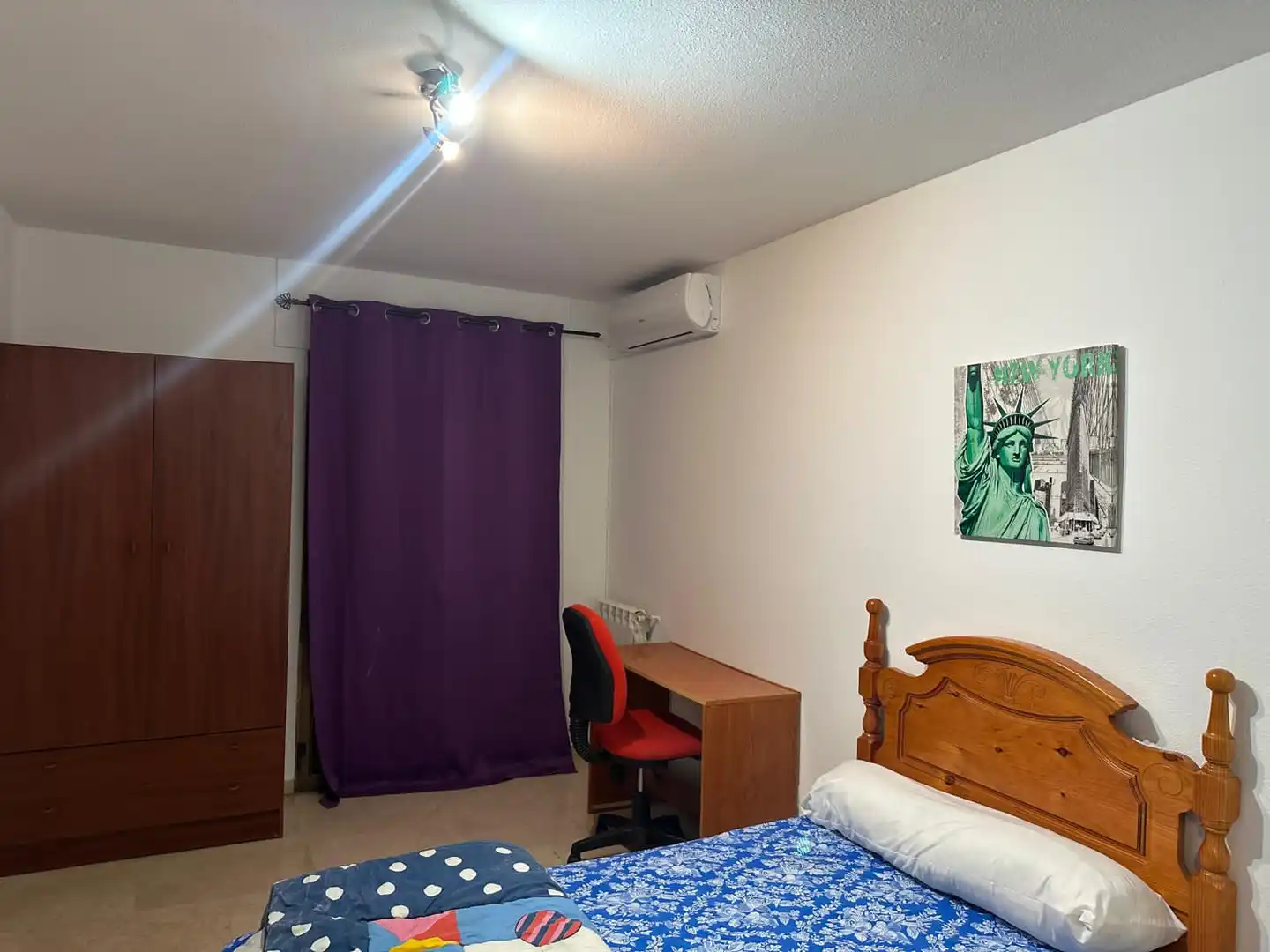Bedroom of Flat for rent in Ciudad Real  with Air Conditioner, Heating and Furnished