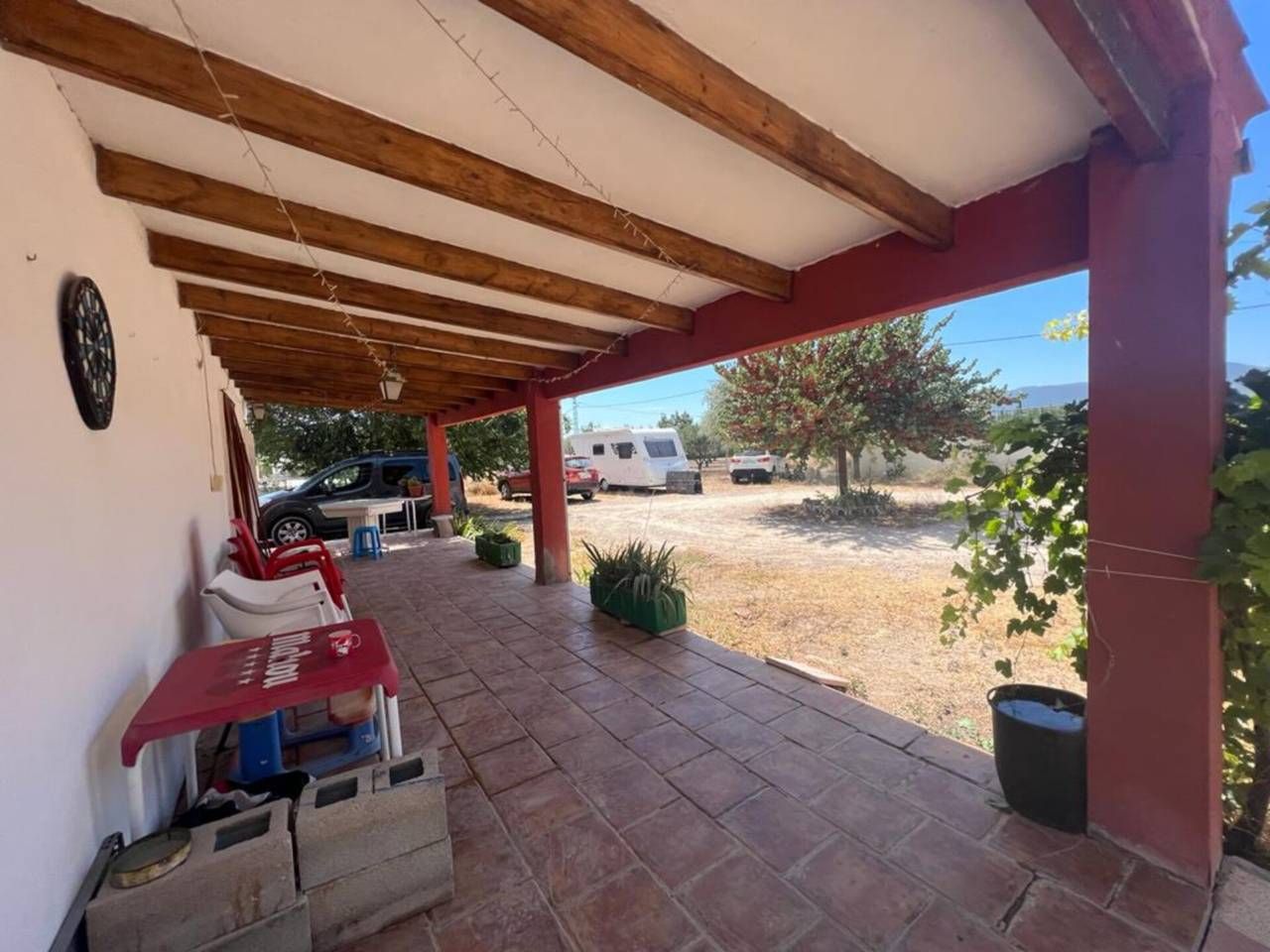 Vista exterior de Casa o chalet en venta en Castalla con Jardín privado, Terraza y Piscina