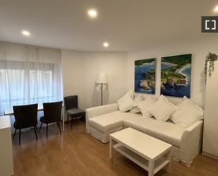 Living room of Flat to rent in  Madrid Capital  with Air Conditioner and Balcony