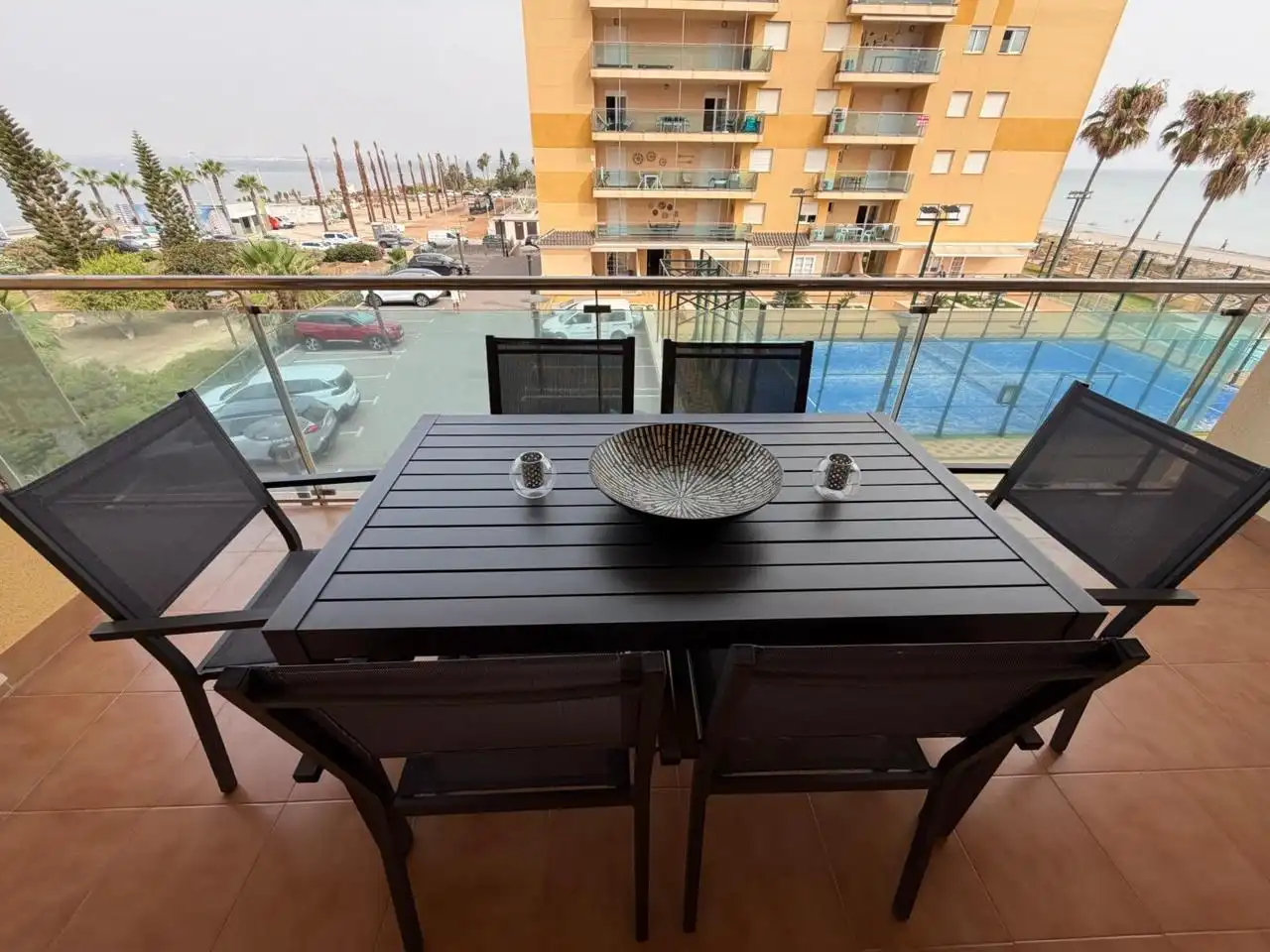 Terraza de Apartamento en venta en La Manga del Mar Menor con Aire acondicionado, Calefacción y Jardín privado