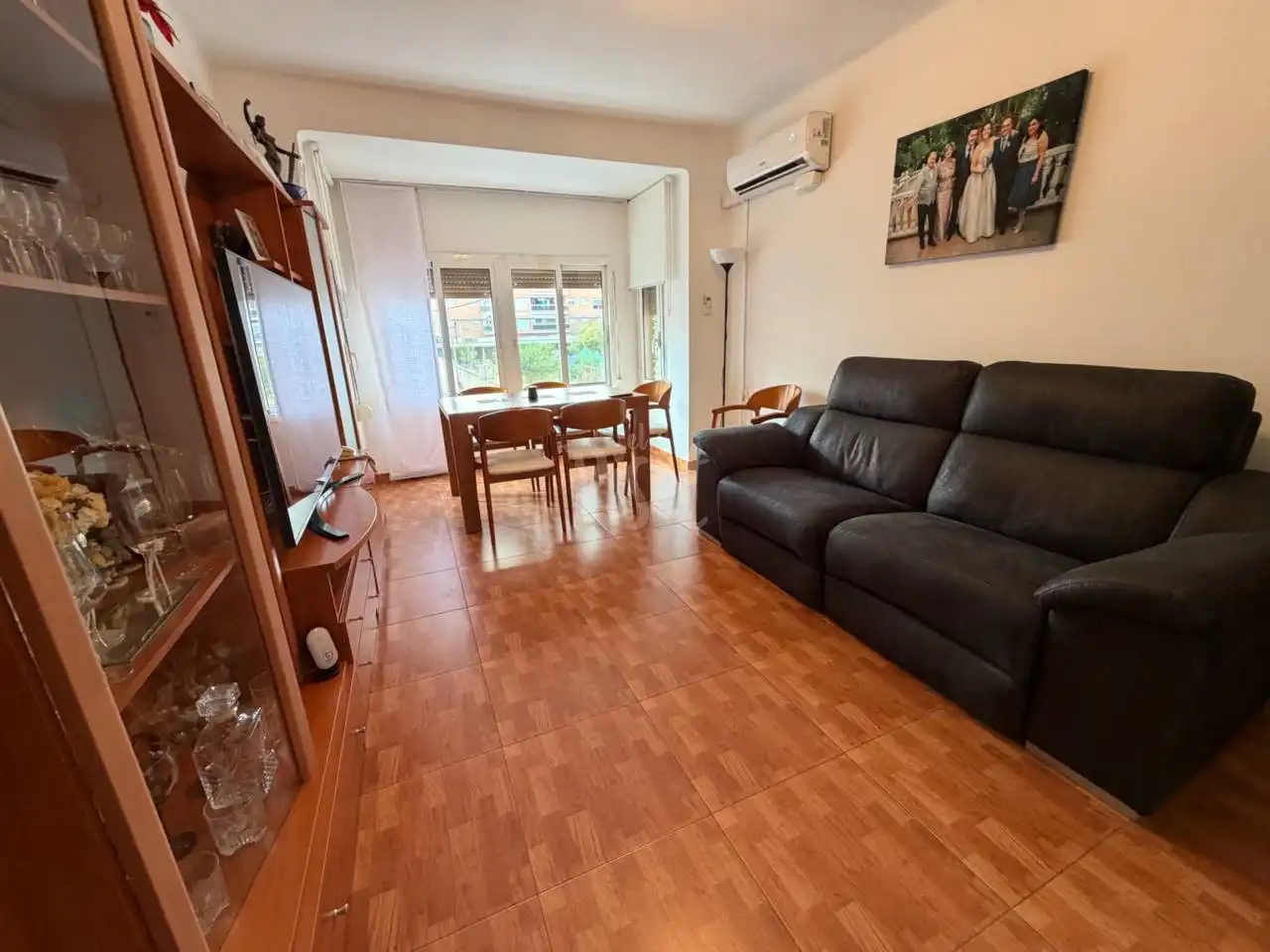 Sala d'estar de Pis en venda en La Pobla de Mafumet amb Aire condicionat, Jardí privat i Terrassa