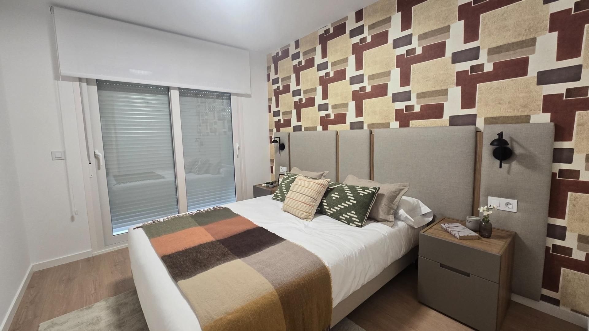 Bedroom of Flat for sale in Elche / Elx  with Air Conditioner, Private garden and Parquet flooring