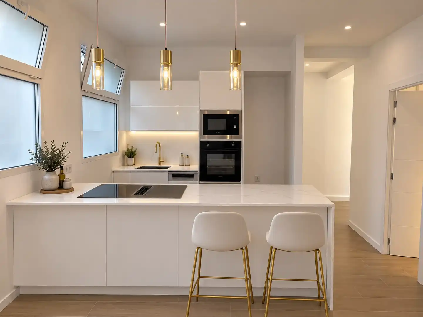 Küche von Wohnung zum Verkauf in Alboraya mit Klimaanlage, Heizung und Terrasse