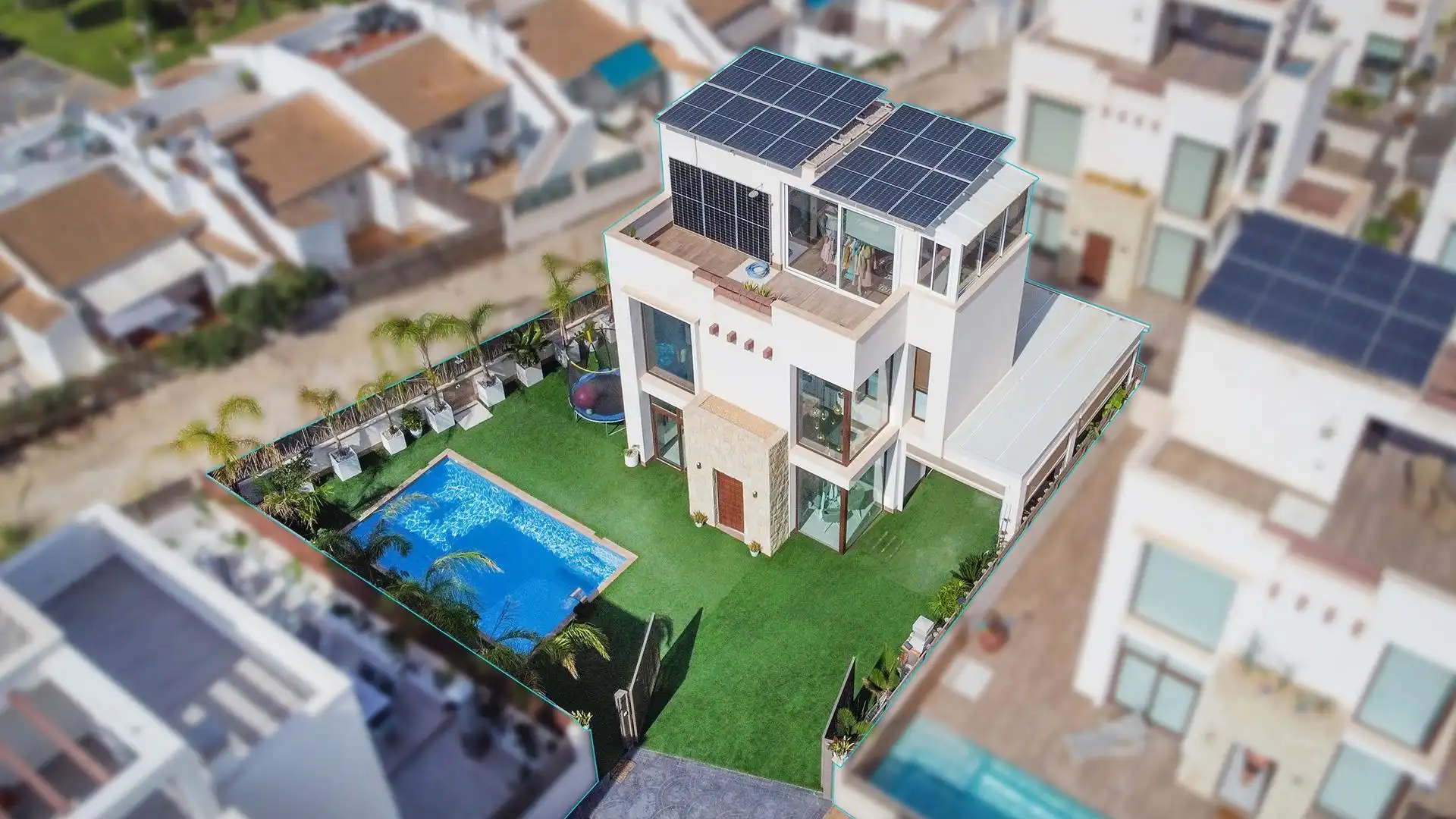 Exterior view of Houses for sale in Rojales  with Air Conditioner, Heating and Private garden