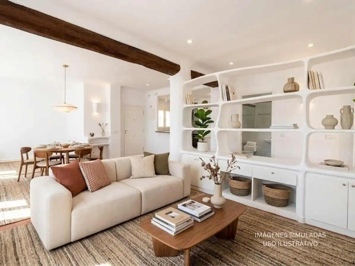 Sala de estar de Casa adosada en venta en Altea con Jardín privado y Terraza