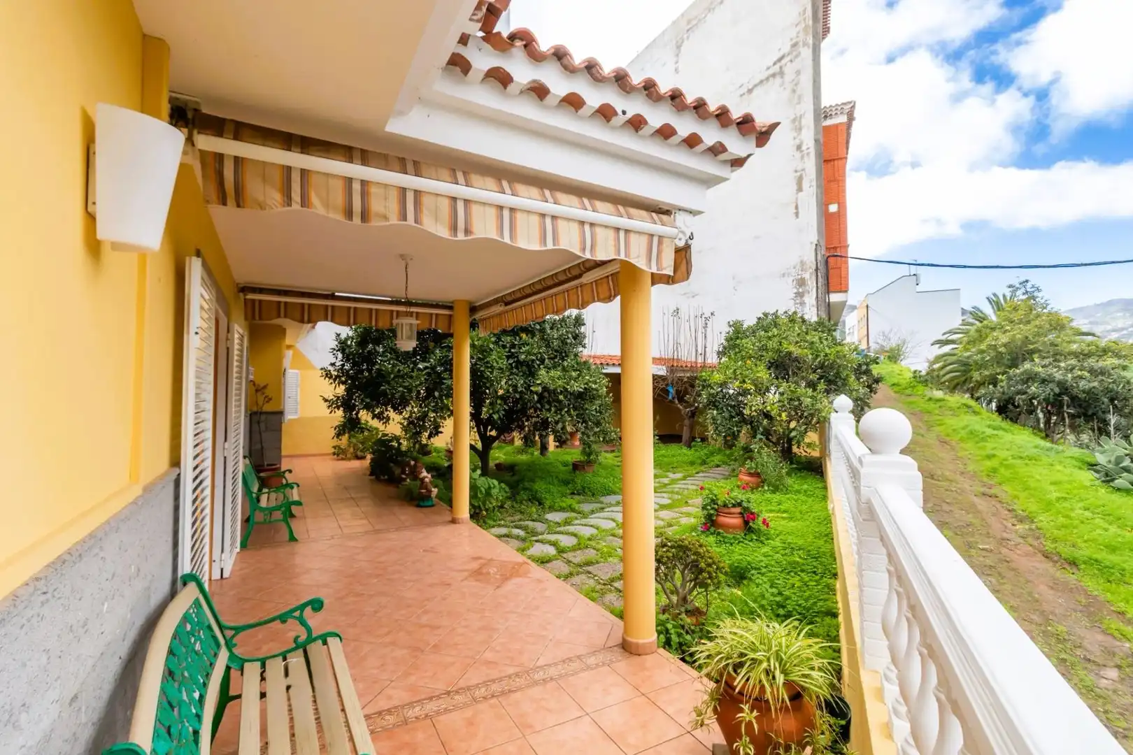 Terrassa de Casa o xalet en venda en Teror amb Aire condicionat, Jardí privat i Terrassa
