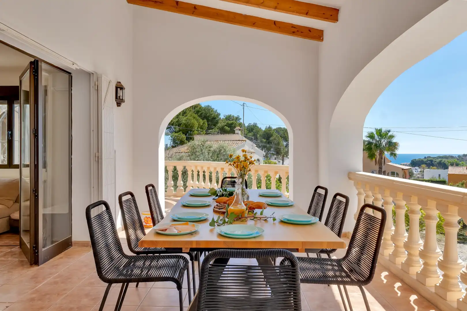 Esszimmer von Haus oder Chalet zum Verkauf in Moraira mit Klimaanlage