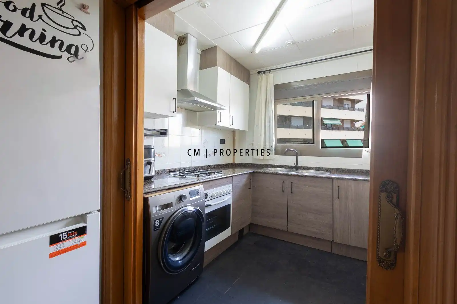 Kitchen of Flat for sale in Valencia  with Air Conditioner, Heating and Terrace