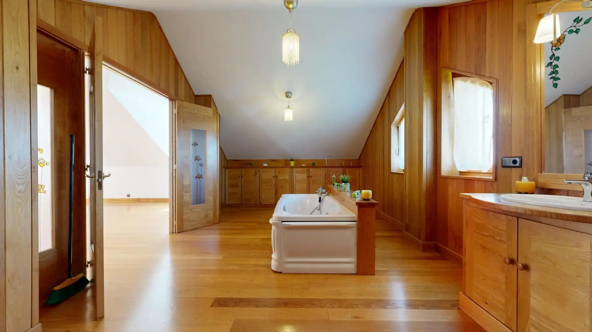 Baño de Casa o chalet en venta en Saro con Calefacción, Jardín privado y Balcón