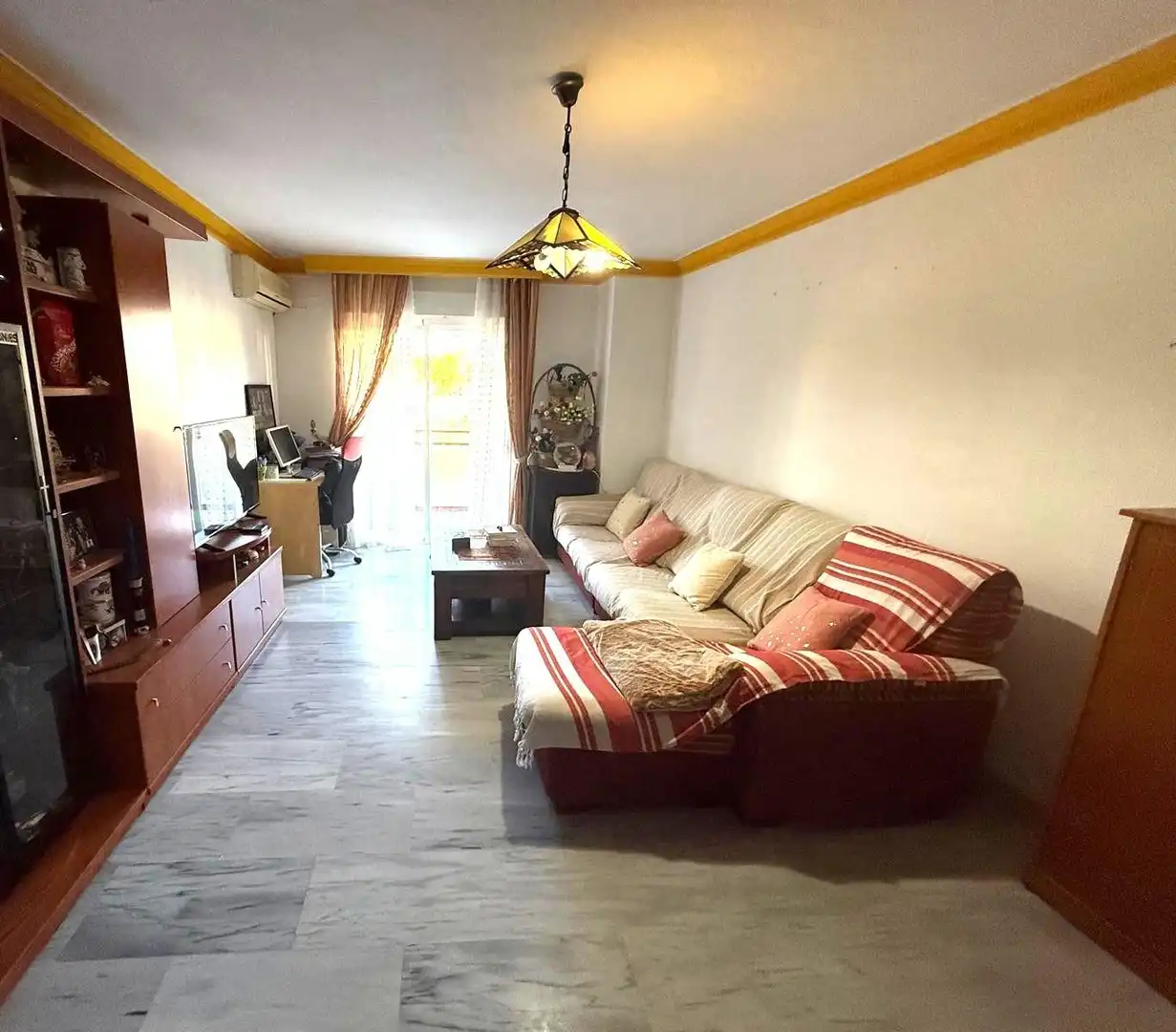 Sala d'estar de Pis en venda en Málaga amb Aire condicionat, Terrassa i Balcó