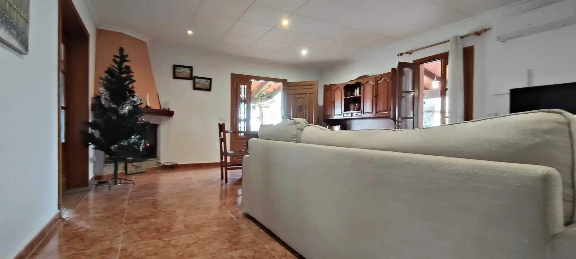 Sala d'estar de Finca rústica en venda en Inca amb Aire condicionat, Jardí privat i Piscina