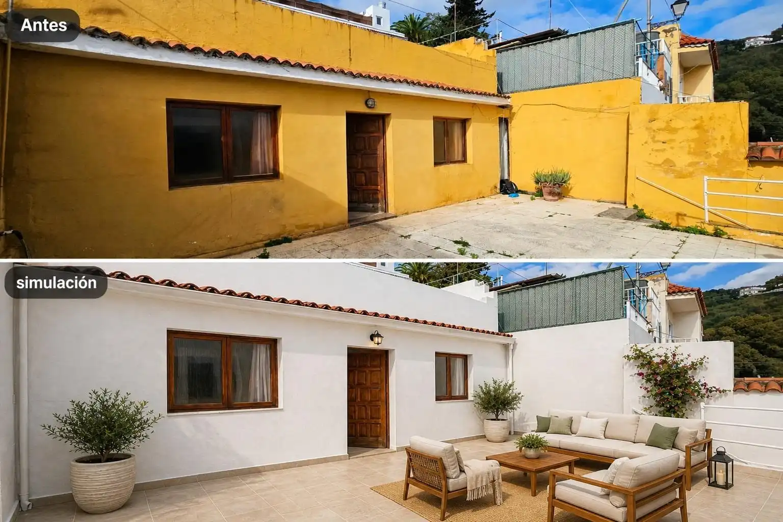 Vista exterior de Casa adosada en venta en Santa Brígida