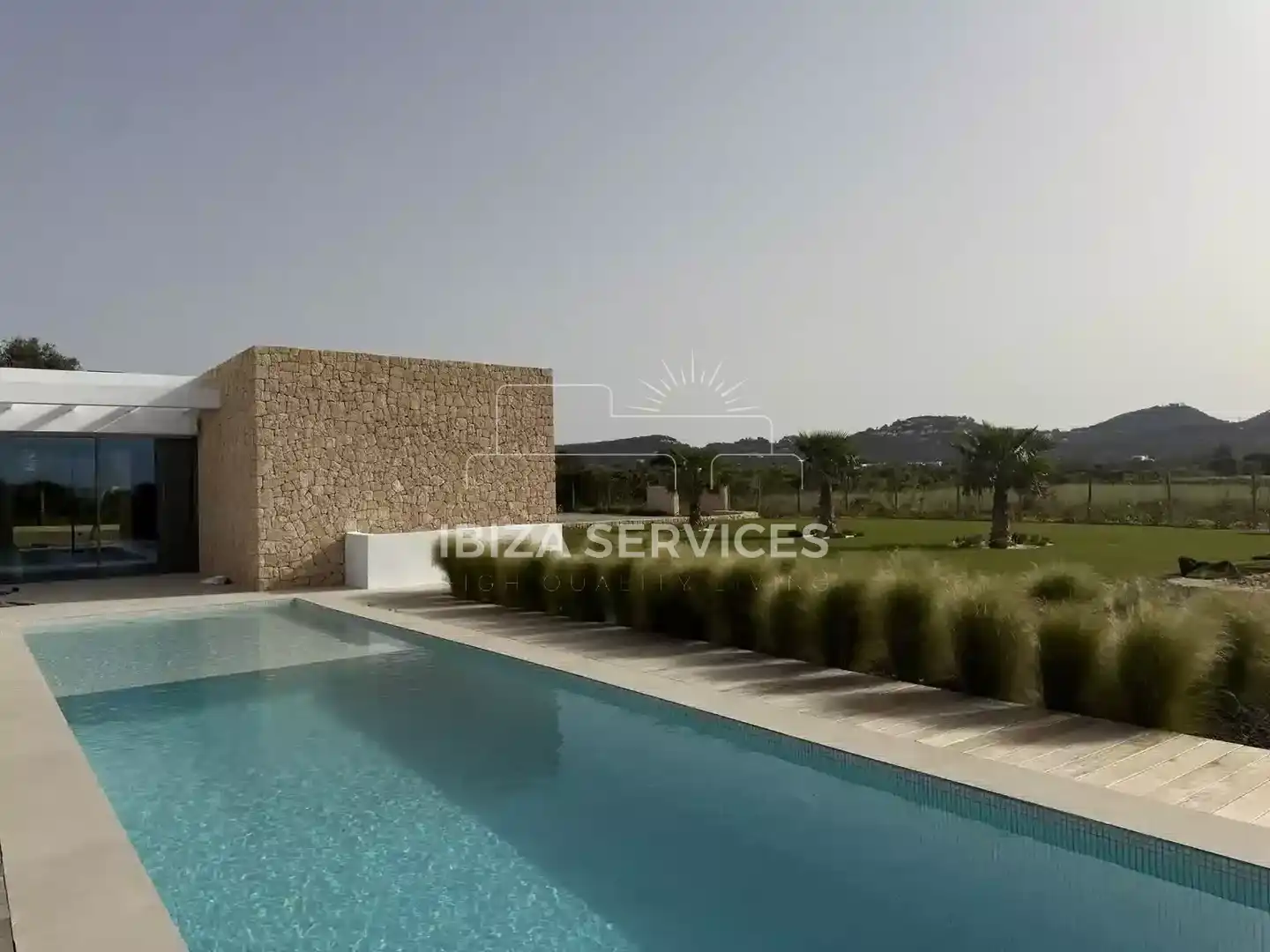 Garden of Houses for rent in Santa Eulària des Riu  with Air Conditioner, Private garden and Swimming Pool
