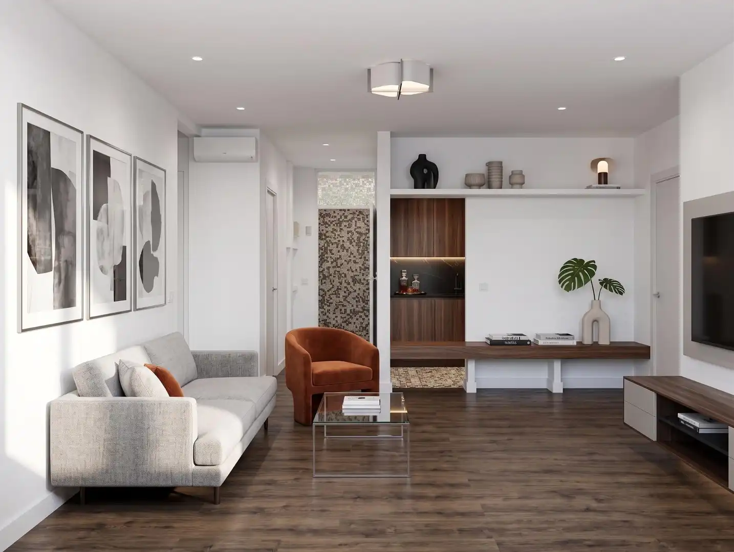 Living room of Ground floor for sale in Sant Pere de Ribes  with Air Conditioner, Private garden and Terrace