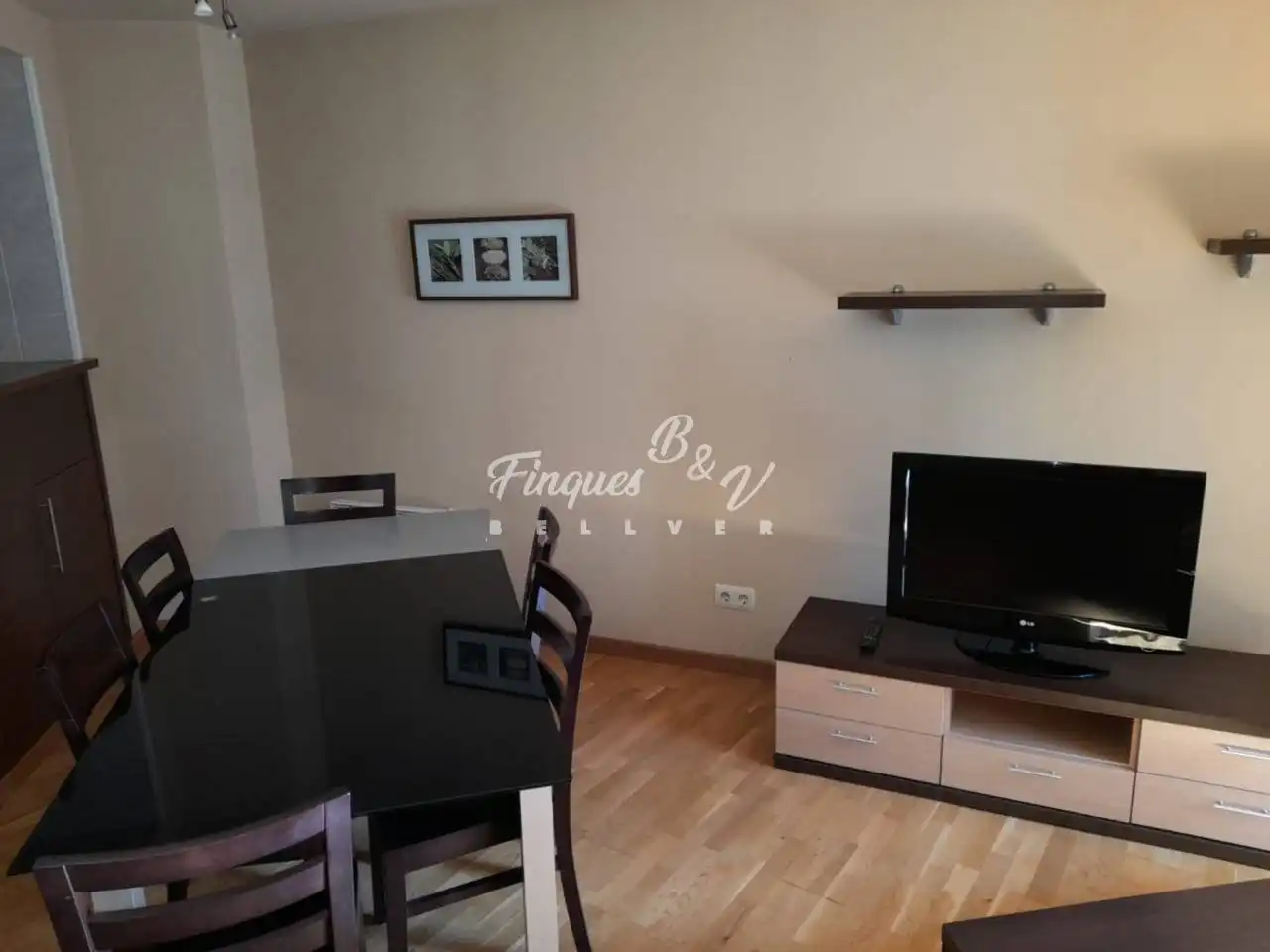 Wohnzimmer von Wohnung zur Miete in Bellver de Cerdanya mit Heizung, Parkett und Möbliert