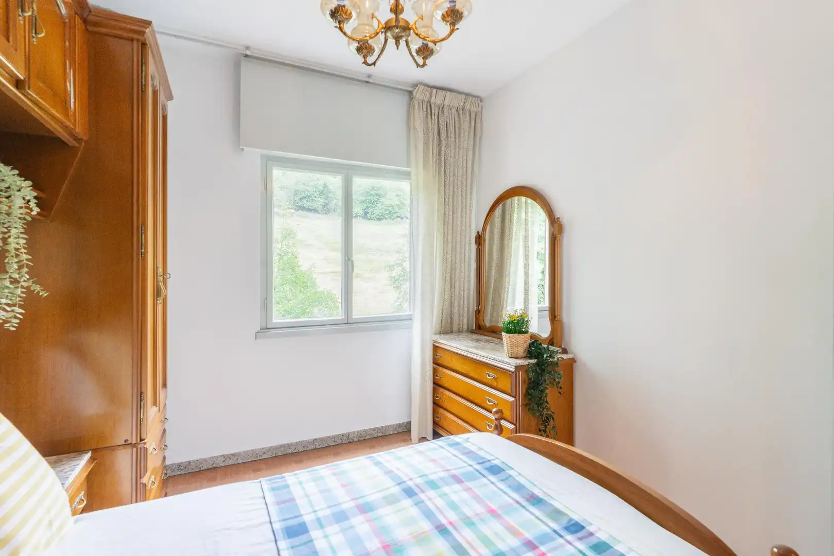 Bedroom of Flat for sale in Aller  with Terrace, Storage room and Furnished