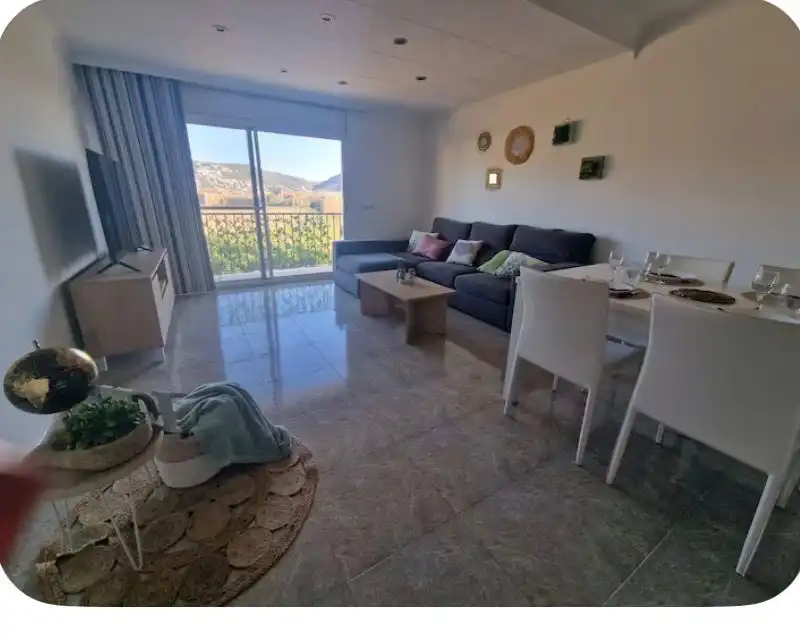 Living room of Flat for sale in Roses  with Air Conditioner and Balcony