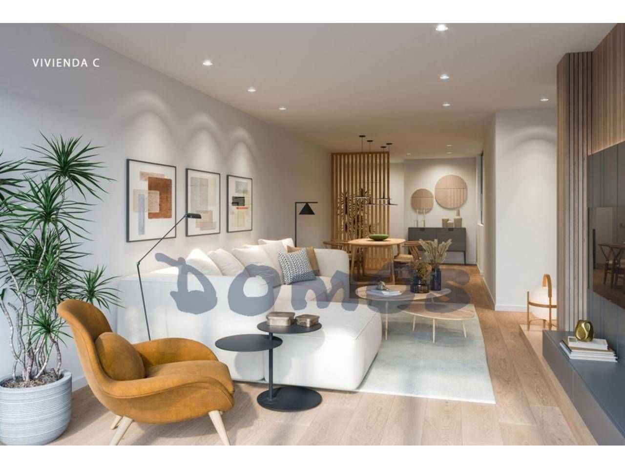Living room of Flat for sale in Lugo Capital  with Heating, Storage room and Balcony