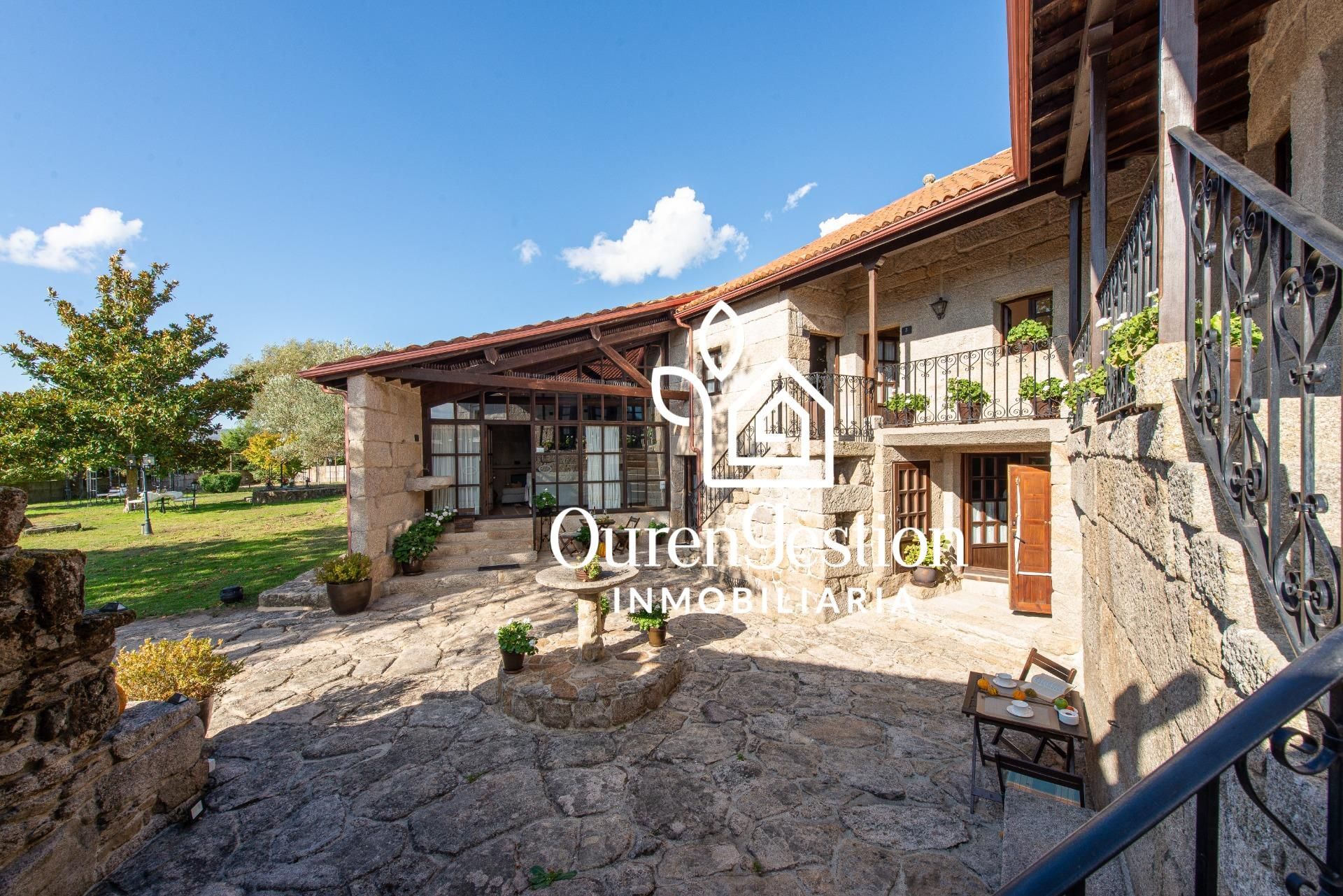 Vista exterior de Finca rústica en venta en Baltar con Jardín privado, Terraza y Piscina